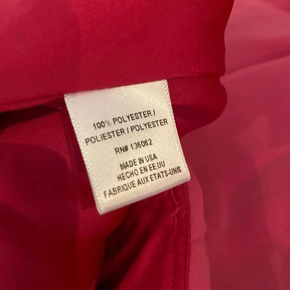 Lavender brown Barbie pink strapless high low dress M - Picture 5 of 7